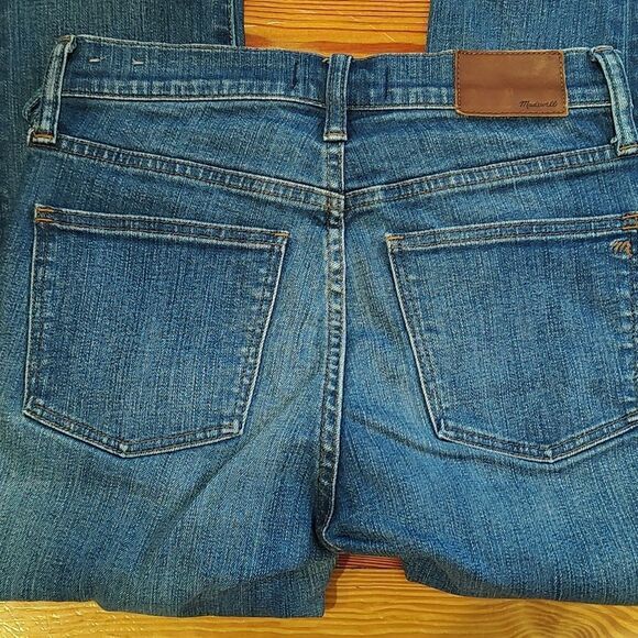 Madewell High Rise Skinny Crop Denim Blue Jean Size 25 - Picture 9 of 14
